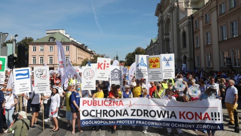 W Warszawie rozpoczął się protest służby zdrowia - także z regionu