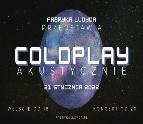 Tribute to Coldplay - akustycznie w Bydgoszczy [reklama]