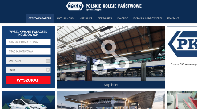 Nie działa internetowy system sprzedaży biletów PKP Intercity