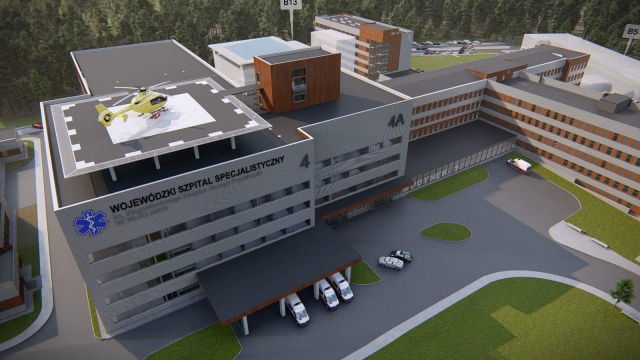 Rozbudowa szpitala we Włocławku. Plany wyglądają imponująco [wizualizacje, wideo]