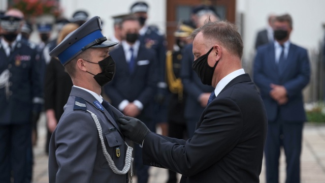 Na dziedzińcu Belwederu odbyły się centralne obchody Święta Policji