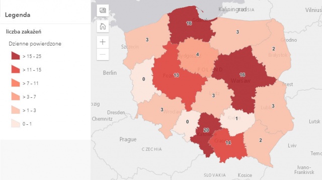 Koronawirus w Polsce: 108 nowych przypadków zakażeń, 4 zakażenia w Kujawsko-Pomorskiem