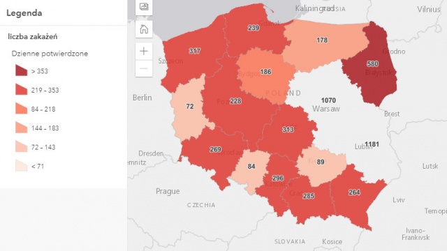 Koronawirus w Polsce: 5706 nowych przypadków zakażeń, 186 w Kujawsko-Pomorskiem