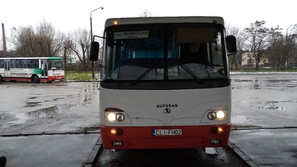 Od poniedziałku (04.01), po wielu latach przerwy, Żnin i Inowrocław odzyskały bezpośrednie połączenie autobusowe. Fot. Tomasz Gronet