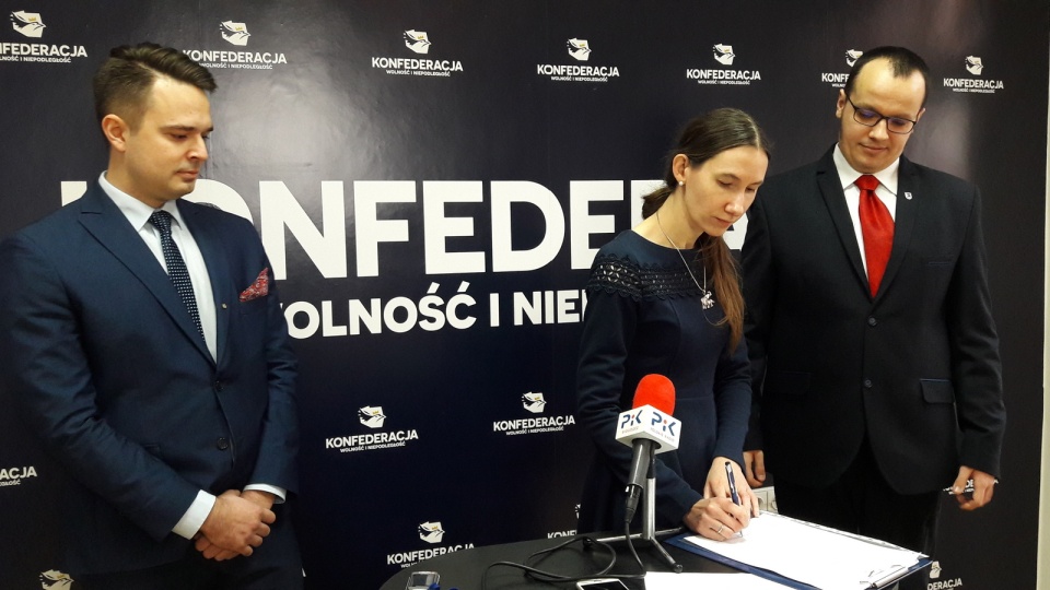 Konferencja bydgoskich działaczy Konfederacji Fot. Tatiana Adonis