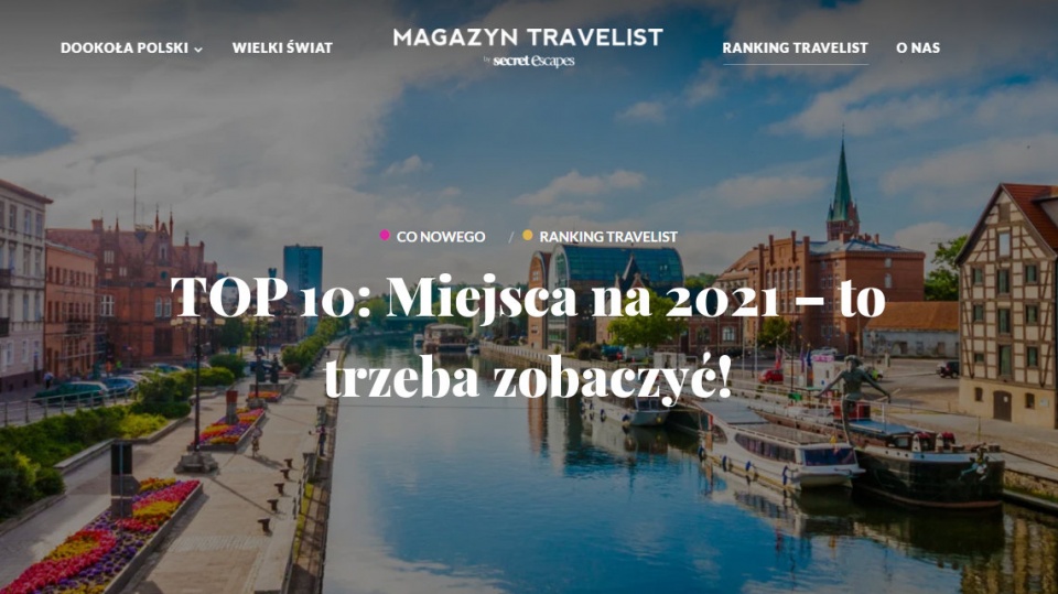 Zrzut ekranu ze strony: magazyn.travelist.pl