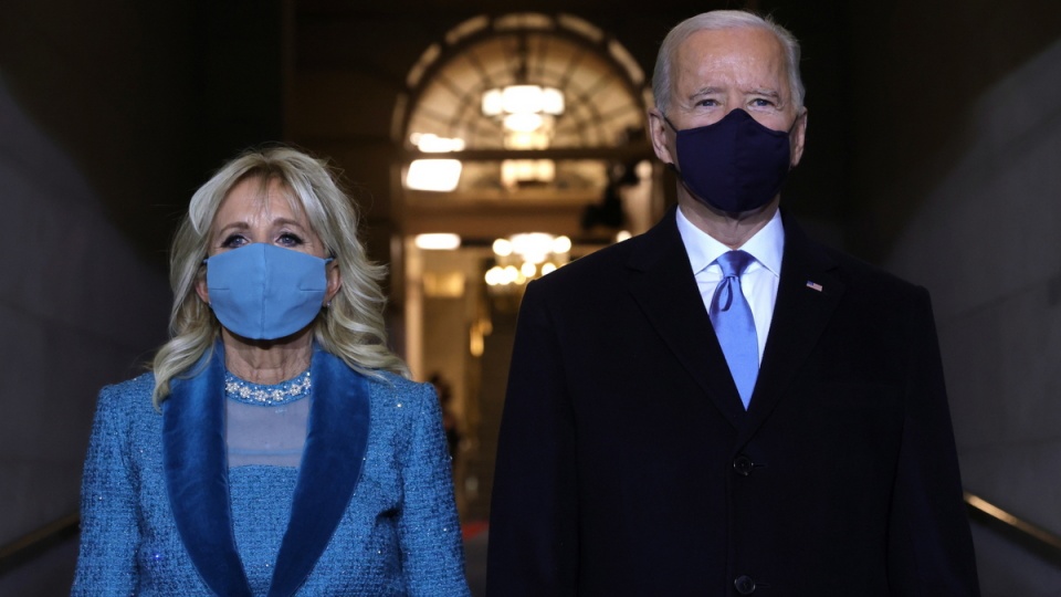 Nowy prezydent USA Joe Biden i pierwsza dama Jill Biden/fot. PAP/EPA/Win McNamee / POOL