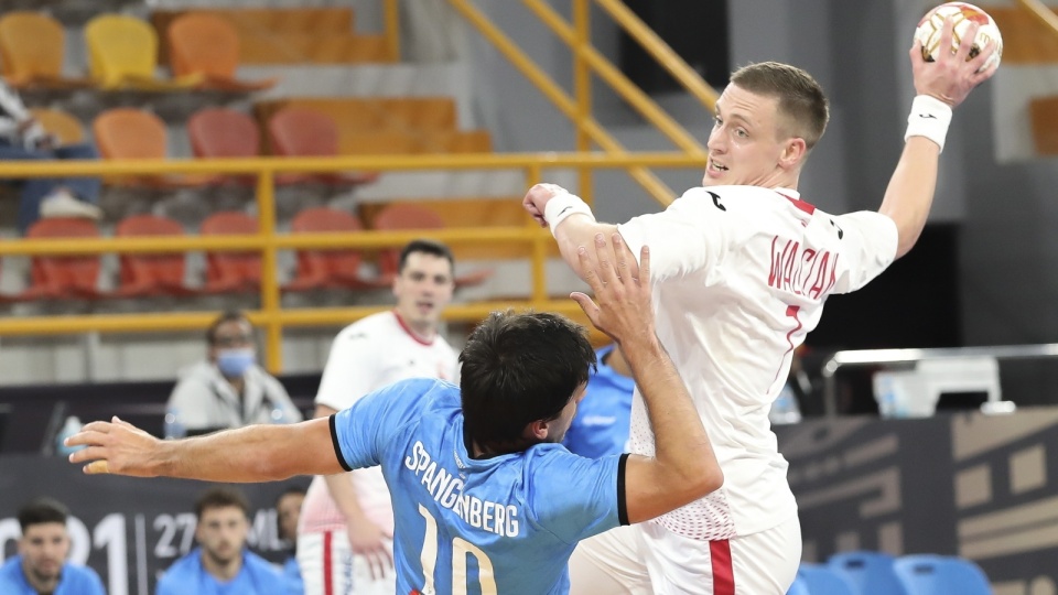 Patryk Walczak, mecz Polska - Urugwaj fot. EPA/Khaled Elfiqi