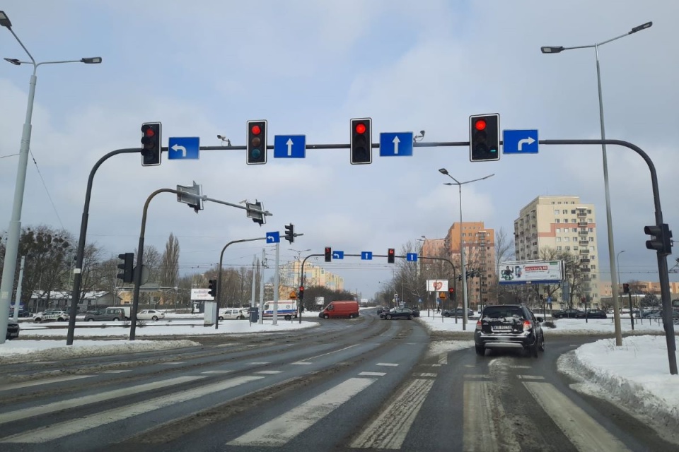 Tak wyglądają we wtorek ulice w Bydgoszczy/fot. mg