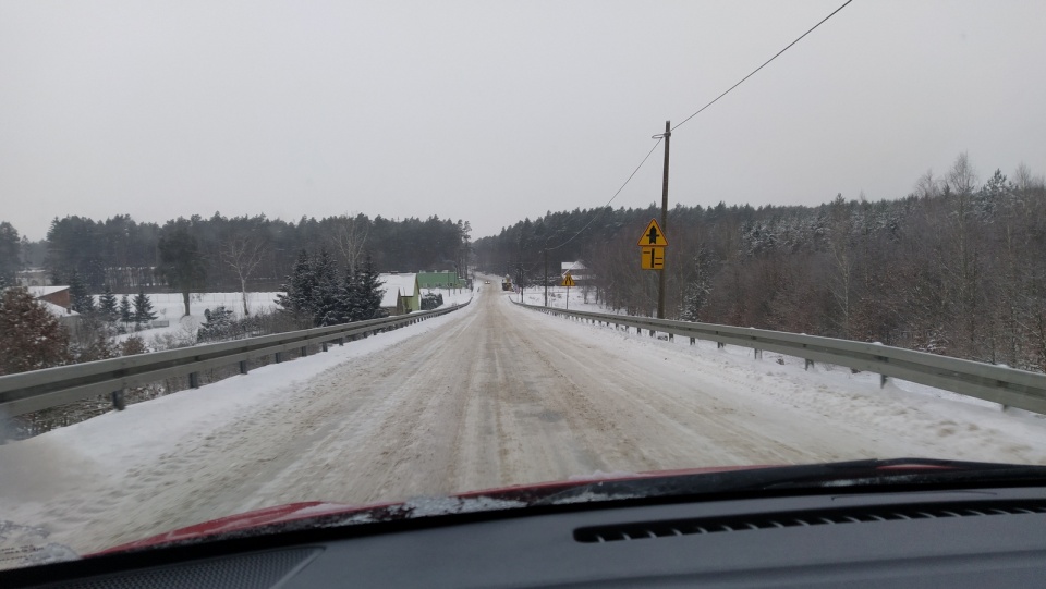 Sytuacja na drodze nr 239. Fot. Marcin Doliński