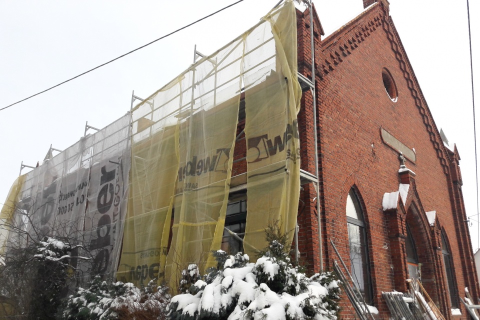 Przedłuża się remont 200-letniego budynku przy ulicy Rybackiej w Więcborku/fot. Elżbieta Rupniewska