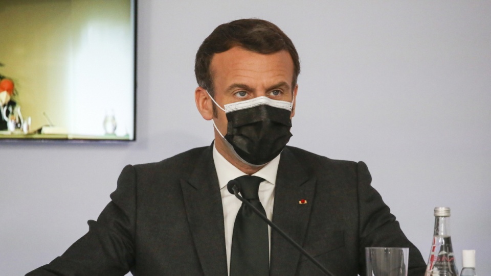 Prezydent Francji Emmanuel Macron/fot. PAP/EPA/Frederic Scheiber / POOL