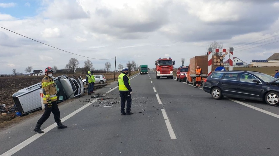 Do wypadku doszło na 175. km dk 91 w Ostaszewie, na odcinku pomiędzy Toruniem i Stolnem.Fot. Nadesłane