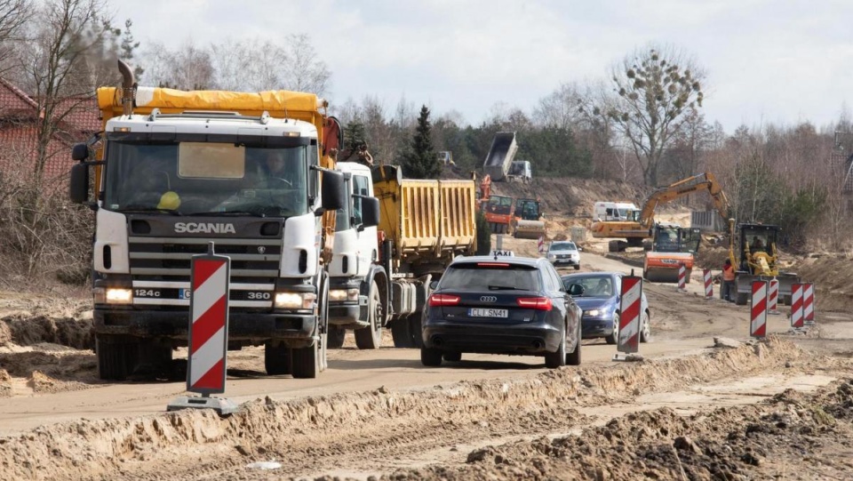 Trwa gruntowna modernizacja drogi wojewódzkiej nr 559 z Lipna do Jasienia (powiat lipnowski)/fot. Mikołaj Kuras, materiały UM