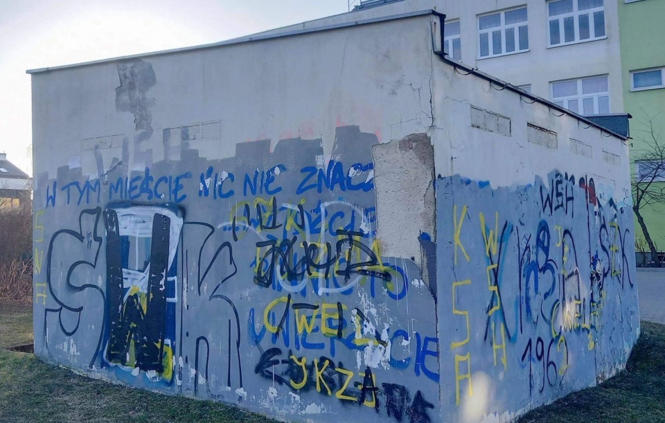 Uczennice I LO w Toruniu, w ramach projektu „Szare mury", poprawiają to, co brzydkie. Ich twórczość niesie ze sobą bardzo pozytywny przekaz./fot. nadesłane