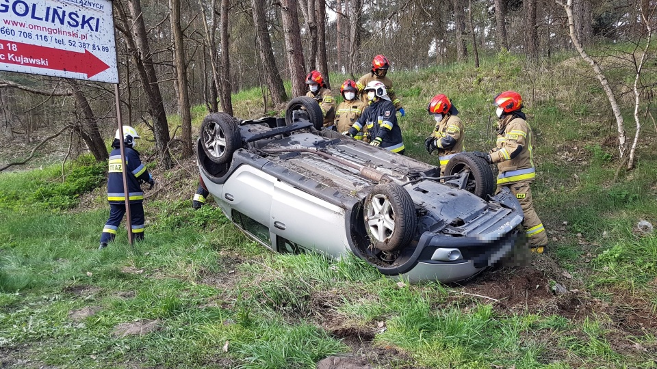 Wypadek w Makowiskach/fot. Bydgoszcz 998