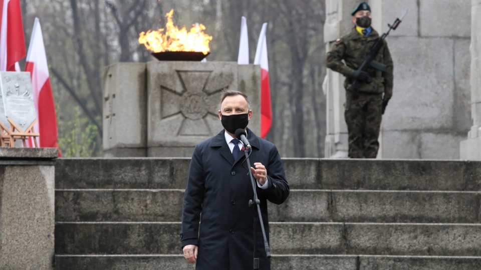 Andrzej Duda zaznaczył też, że święto uchwalenia Konstytucji 3 Maja jest świętem narodowej dumy Polaków. Fot. PAP/Krzysztof Świderski