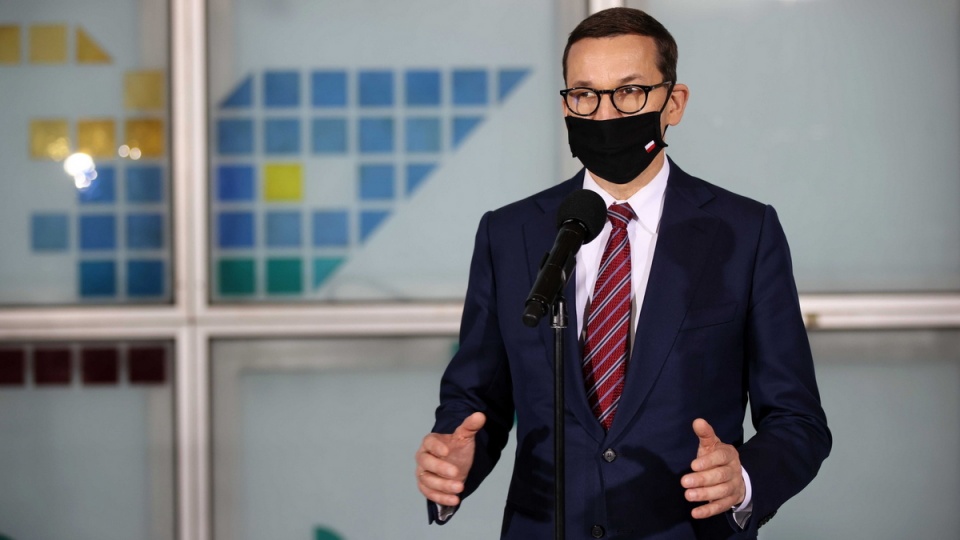 Premier Mateusz Morawiecki promuje „Polski Ład" w Krakowie/fot. Łukasz Gągulski, PAP