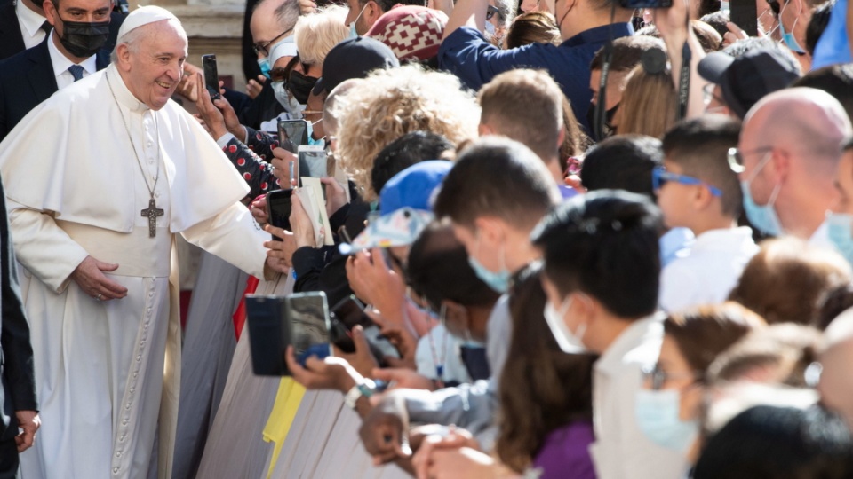 Papież Franciszek podczas audiencji/fot. PAP/EPA