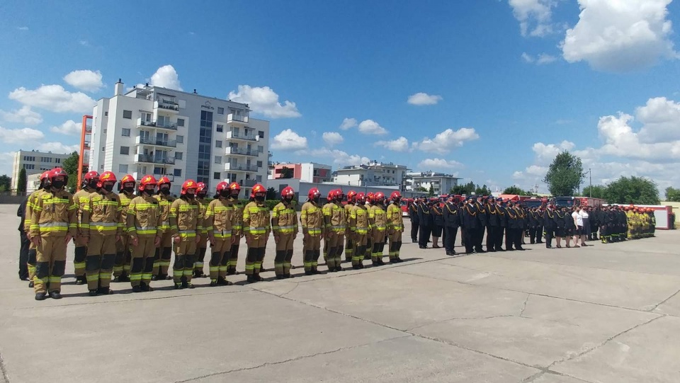 Były życzenia, odznaczenia i awanse. W Szkole Podoficerskiej Państwowej Straży Pożarnej w Bydgoszczy zorganizowano obchody Dnia Strażaka. Fot. Tatiana Adonis