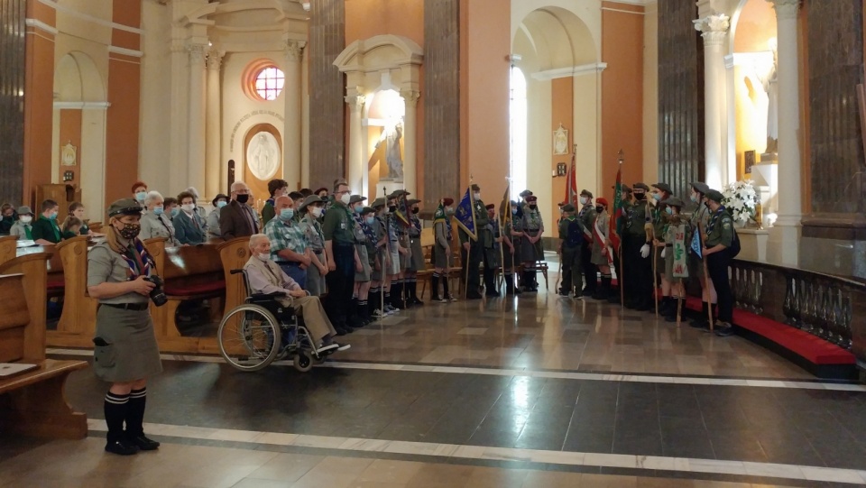 W związku z jubileuszem w Bazylice św. Wincentego a Paulo odbyła się msza z udziałem harcerzy.