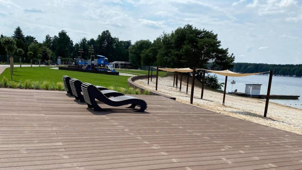 Plaża w Pieczyskach zmieniła się nie do poznania. Fot. www.koronowo.pl