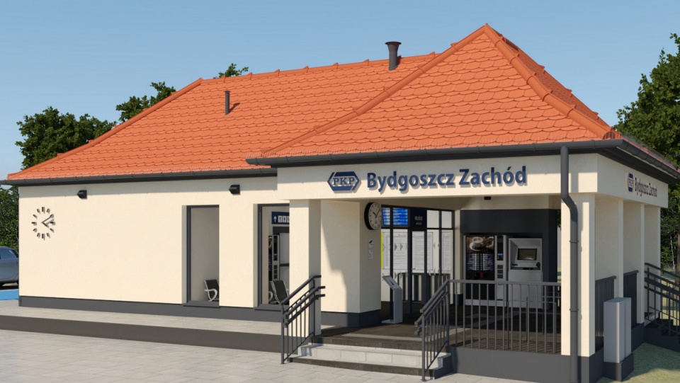 Tak będzie wyglądał dworzec Bydgoszcz Zachód po przebudowie/fot. nadesłane