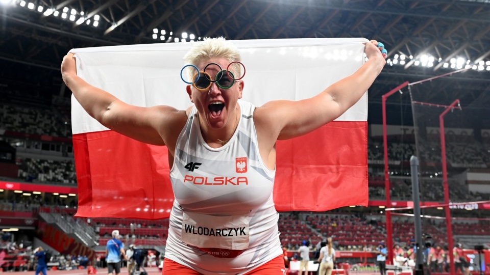 Radość Anity Włodarczyk. Anita Włodarczyk została mistrzynią olimpijską w rzucie młotem. Fot. PAP/Leszek Szymański