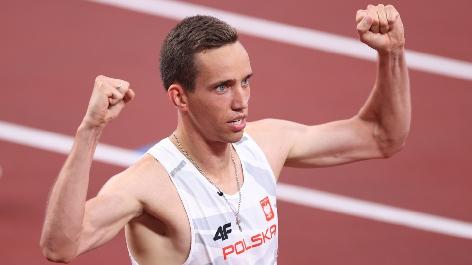 Patryk Dobek czasem 1.45,39 zdobył w Tokio brązowy medal igrzysk w biegu na 800 m. Fot. PAP/Leszek Szymański