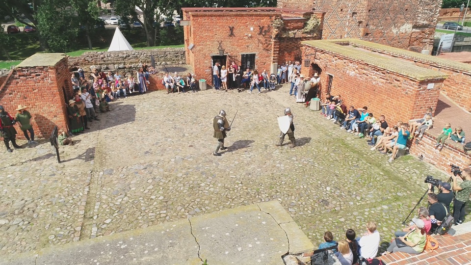 Piknik historyczny „Dawno temu na zamku" w Brodnicy./fot. Dronfor