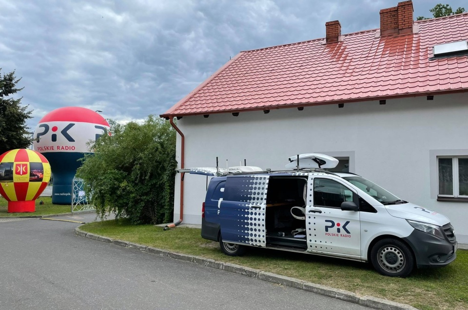 Wóz transmisyjny Polskiego Radia PiK - z Tomkiem Kaźmierskim i Krystianem Makowskim na pokładzie - był na „Blues na Świecie Festival"./fot. Tomasz Kaźmierski