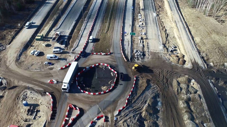 Jeden z etapów budowy drogi ekspresowej S5./fot. zrzut ekranu/Dronfor/archiwum