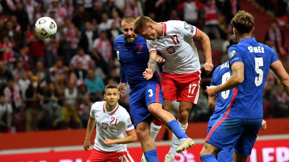 Piłkarz reprezentacji Polski Damian Szymański zdobył bramkę na wagę remisu w doliczonym czasie podczas meczu eliminacyjnego do mistrzostw świata 2022. Fot. PAP/Piotr Nowak