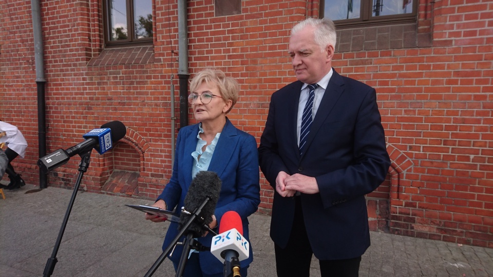 Konferencja Jarosława Gowina i Iwony Michałek./fot. Michał Zaręba