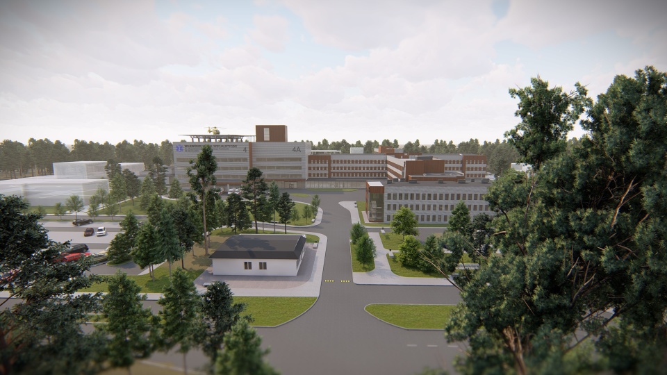 We Włocławku rozpoczęła się rozbudowa szpitala./wizualizacja: UMWKP