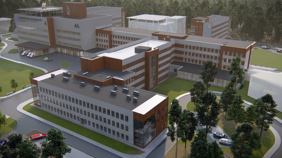 We Włocławku rozpoczęła się rozbudowa szpitala./wizualizacja: UMWKP