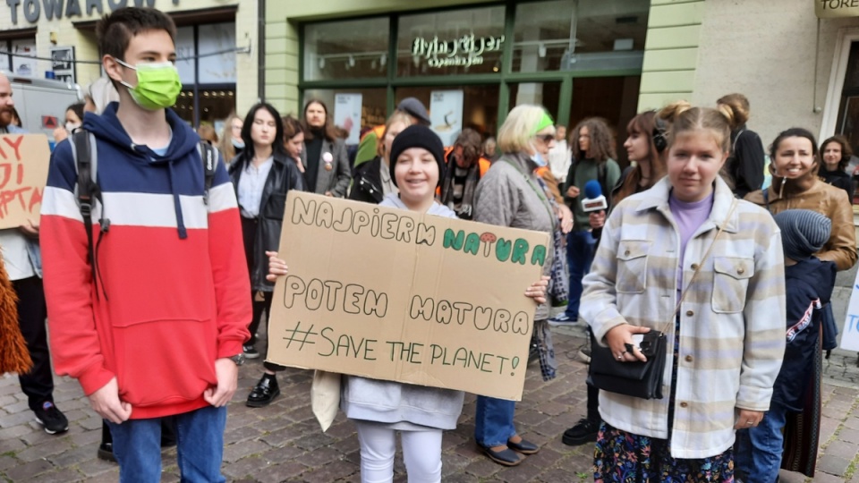 Młodzieżowy Strajk Klimatyczny w Toruniu/fot. Monika Kaczyńska