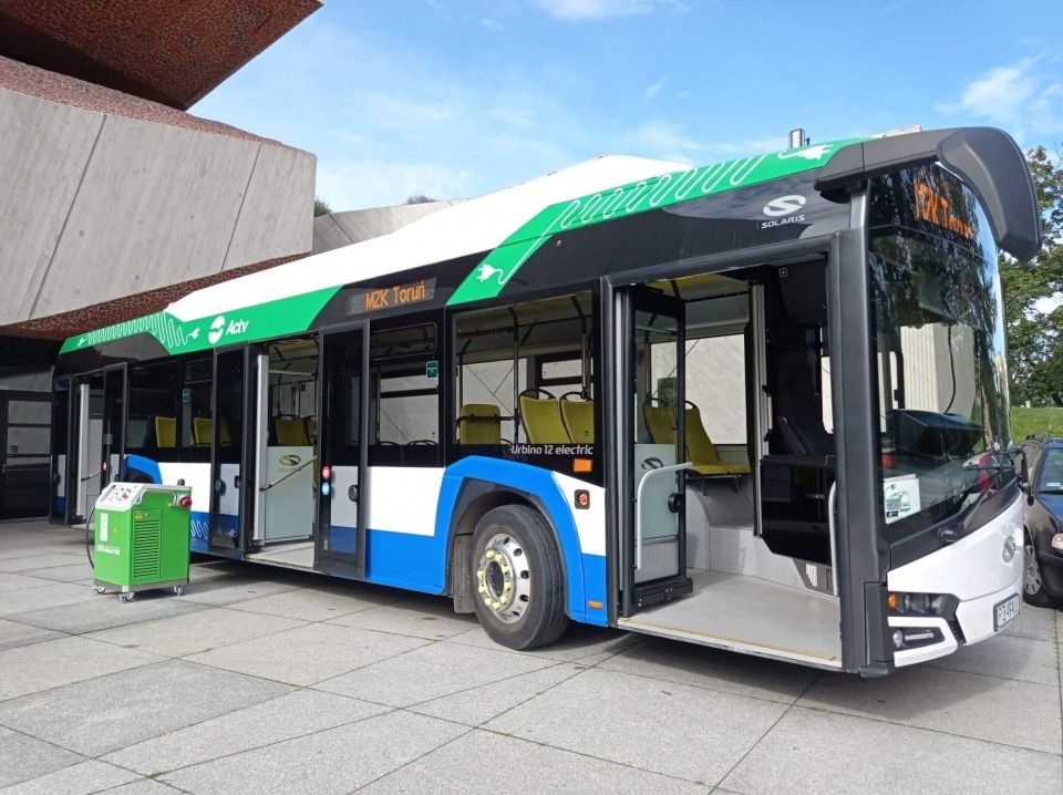 Autobus elektryczny w Toruniu./fot. Katarzyna Prętkowska/archiwum