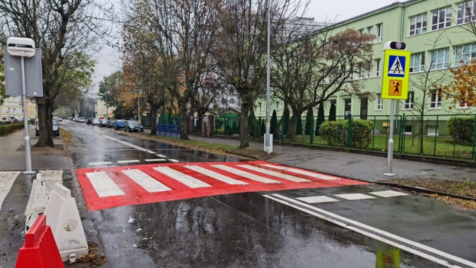 Przejście dla pieszych na ul. Moniuszki w Grudziądzu. Fot. grudziadz.pl
