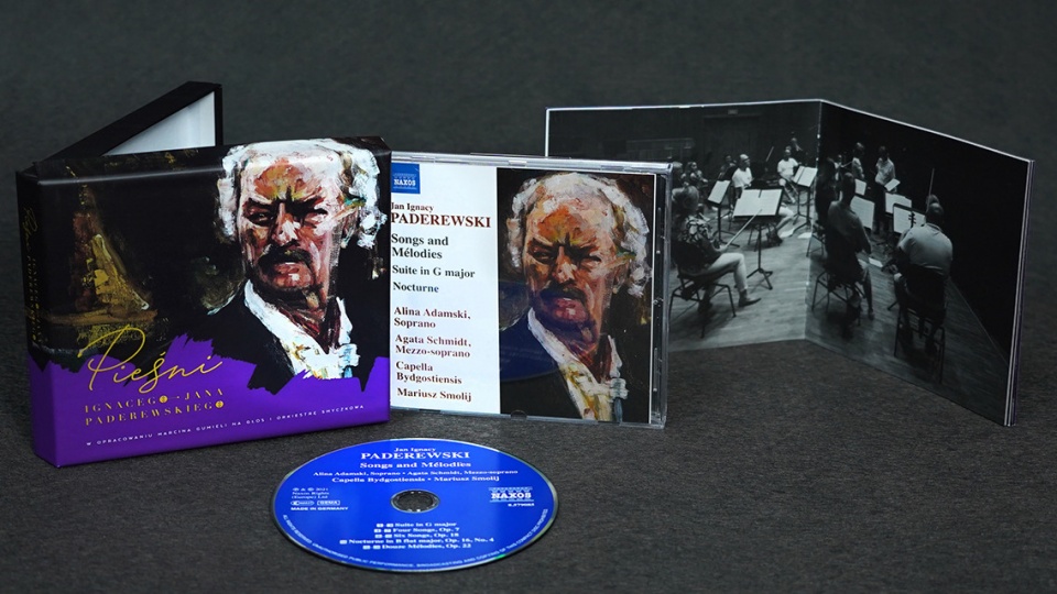 Podczas piątkowego koncertu w Filharmonii będzie można kupić najnowszą płytę - „Pieśni Ignacego Jana Paderewskiego” w opracowaniu Marcina Gumieli na głos i orkiestrę smyczkową/fot. materiały FP