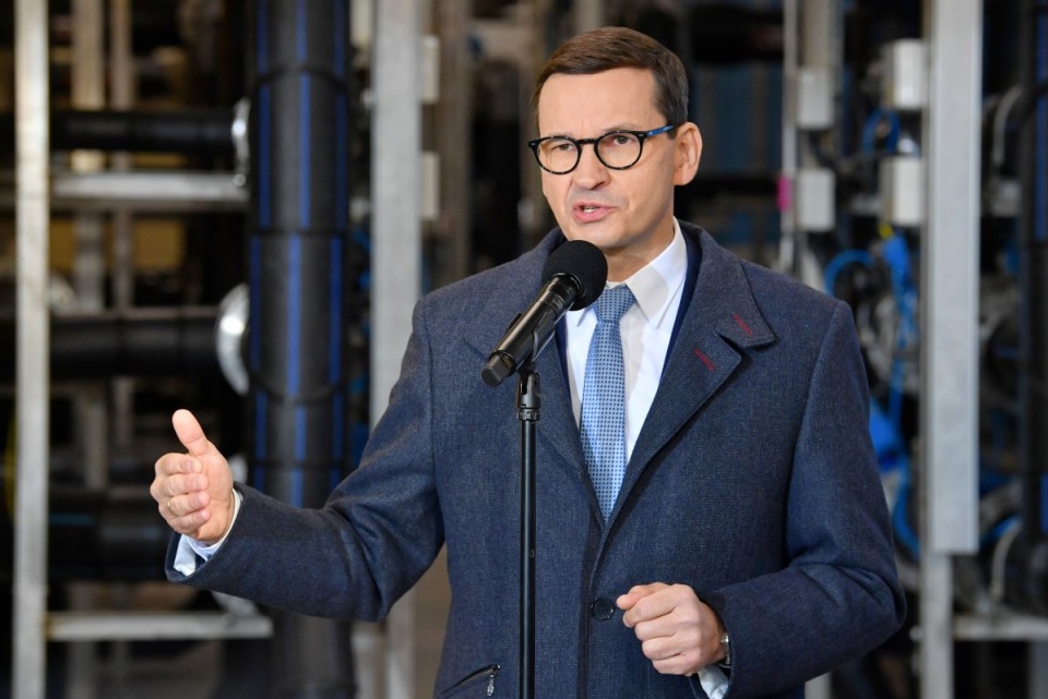 Premier Mateusz Morawiecki podczas konferencji prasowej/fot. Radek Pietruszka, PAP