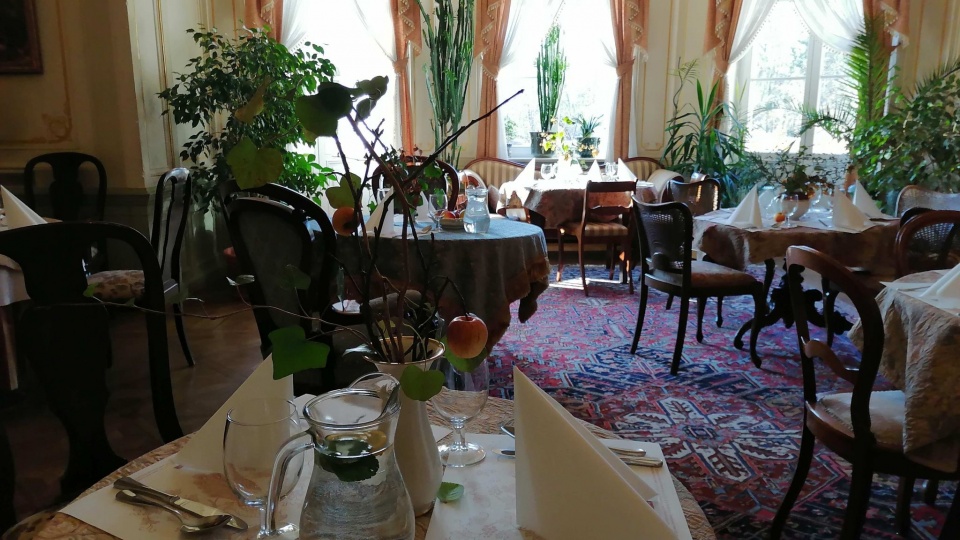 Restauracja w Pałacu Nowym w Ostromecku została wpisana na listę Sieci Dziedzictwa Kulinarnego Kujaw i Pomorza, która działa w ramach Europejskiej Sieci Dziedzictwa Kulinarnego. Fot. Monika Siwak