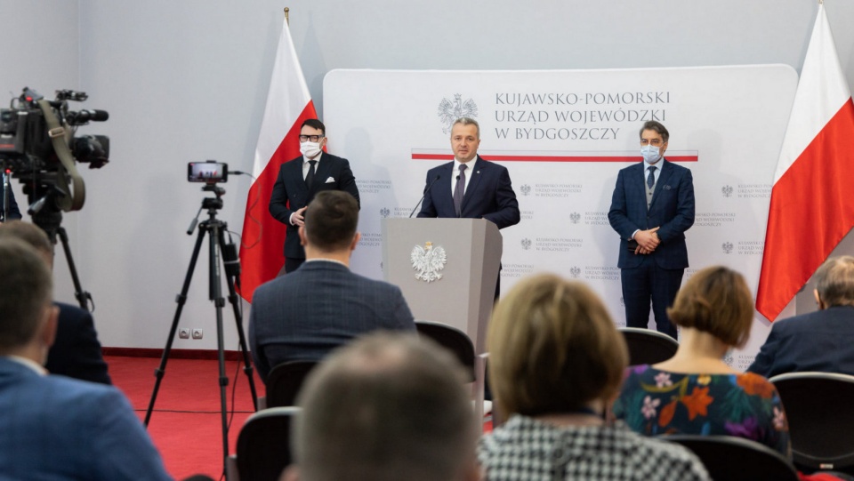 Konferencja w Kujawsko-Pomorskim Urzędzie Wojewódzkim w Bydgoszczy. Fot. www.facebook.com/KPUWBydgoszcz