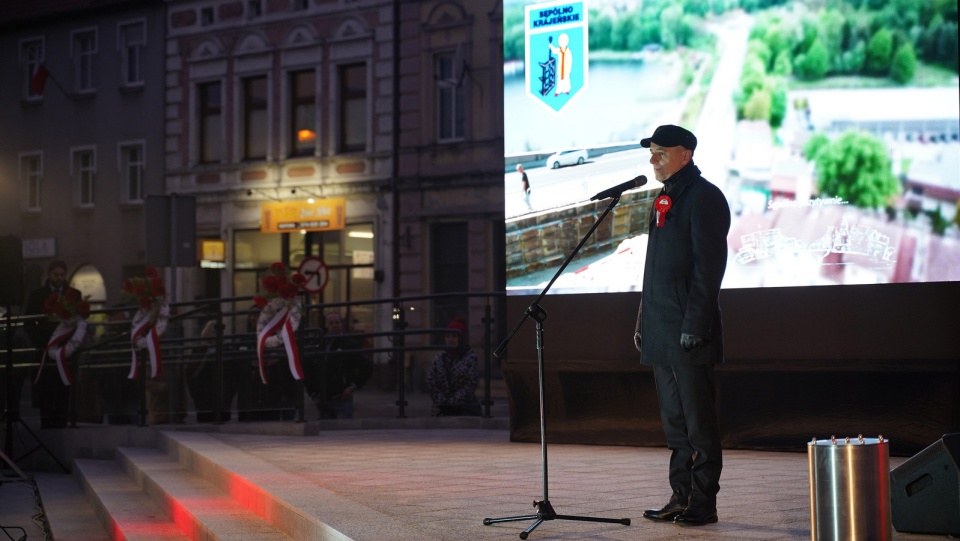 Uroczystość otwarcia nowo zrewitalizowanej strefy śródmiejskiej w Sępólnie Krajeńskim. Fot. www.gmina-sepolno.pl