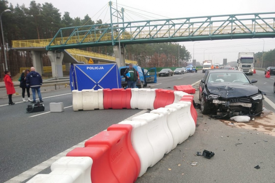 Do tragicznego wypadku doszło w niedzielę rano na S5 w miejscowości Lipniki, koło Białych Błot/fot. materiały policji