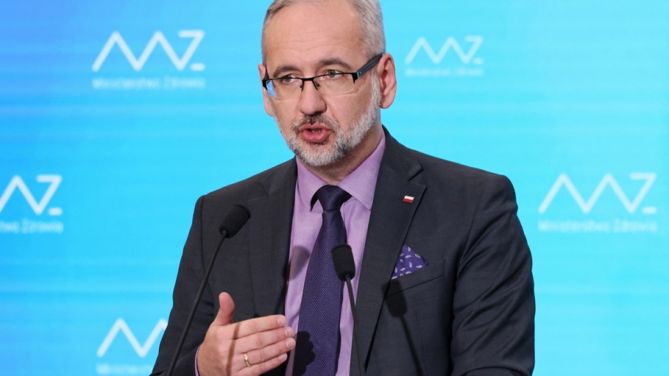 Minister zdrowia Adam Niedzielski podczas konferencji prasowej w Ministerstwie Zdrowia w Warszawie/fot. Leszek Szymański, PAP