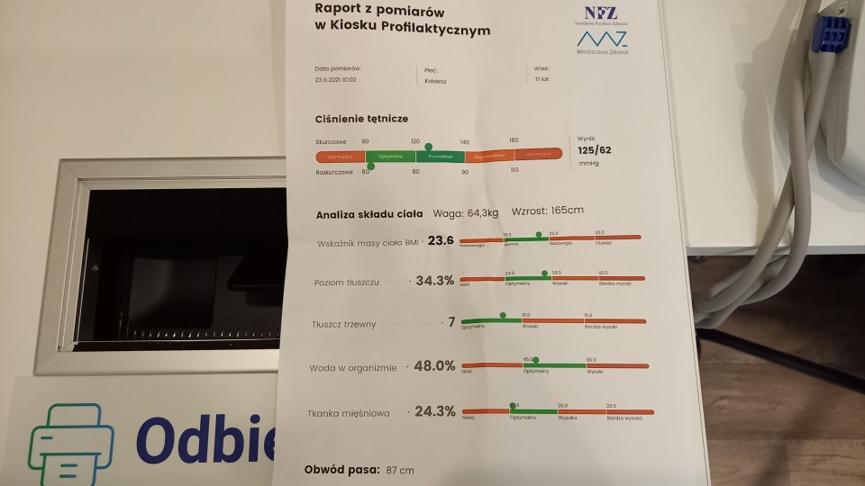 Kiosk profilaktyczny oddziału NFZ w Bydgoszczy./fot. Agata Raczek