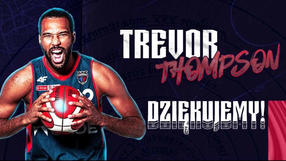 Trevor Thompson odchodzi z Twardych Pierników Toruń. Fot. Materiały prasowe klubu