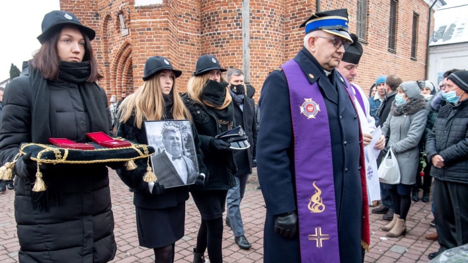 Pogrzeb druha OSP, który zginął w wypadku w Czernikowie/fot. Tytus Żmijewski, PAP