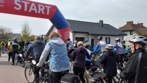 23 km wśród lasów i pól, a także w okolicy Wisły przejechali uczestnicy rajdu „Kujawsko-Pomorskie Na Rowery"./fot. Adriana Andrzejewska-Kuras